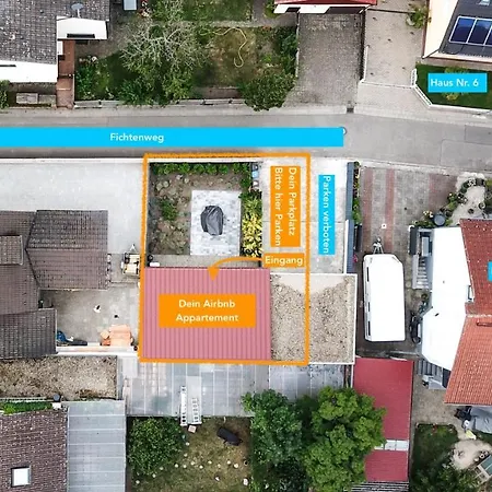 Lägenhet Fuer 2 - Parkplatz - Kueche - Terrasse Speyer